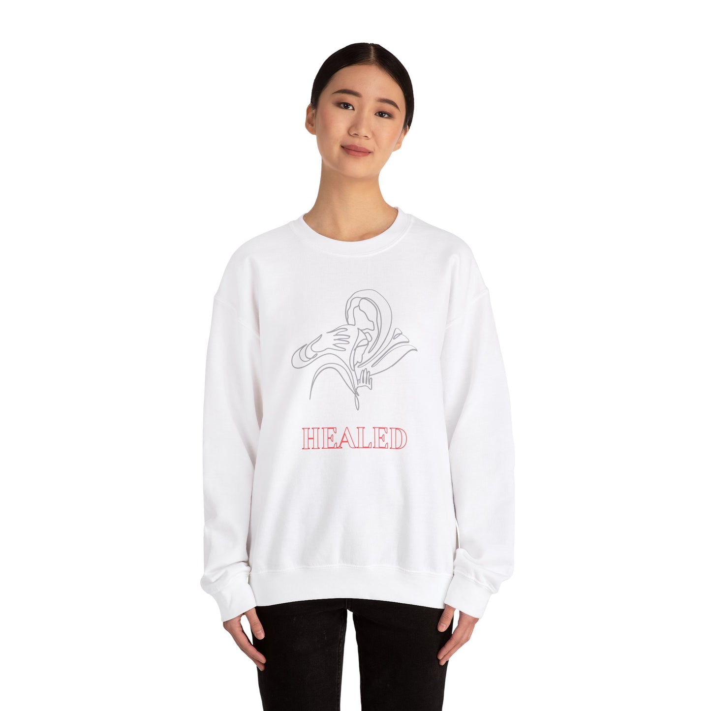 Healed Unisex Heavy Blend™ Crewneck Sweatshirt - Cozy Comfort for Self-Care Days