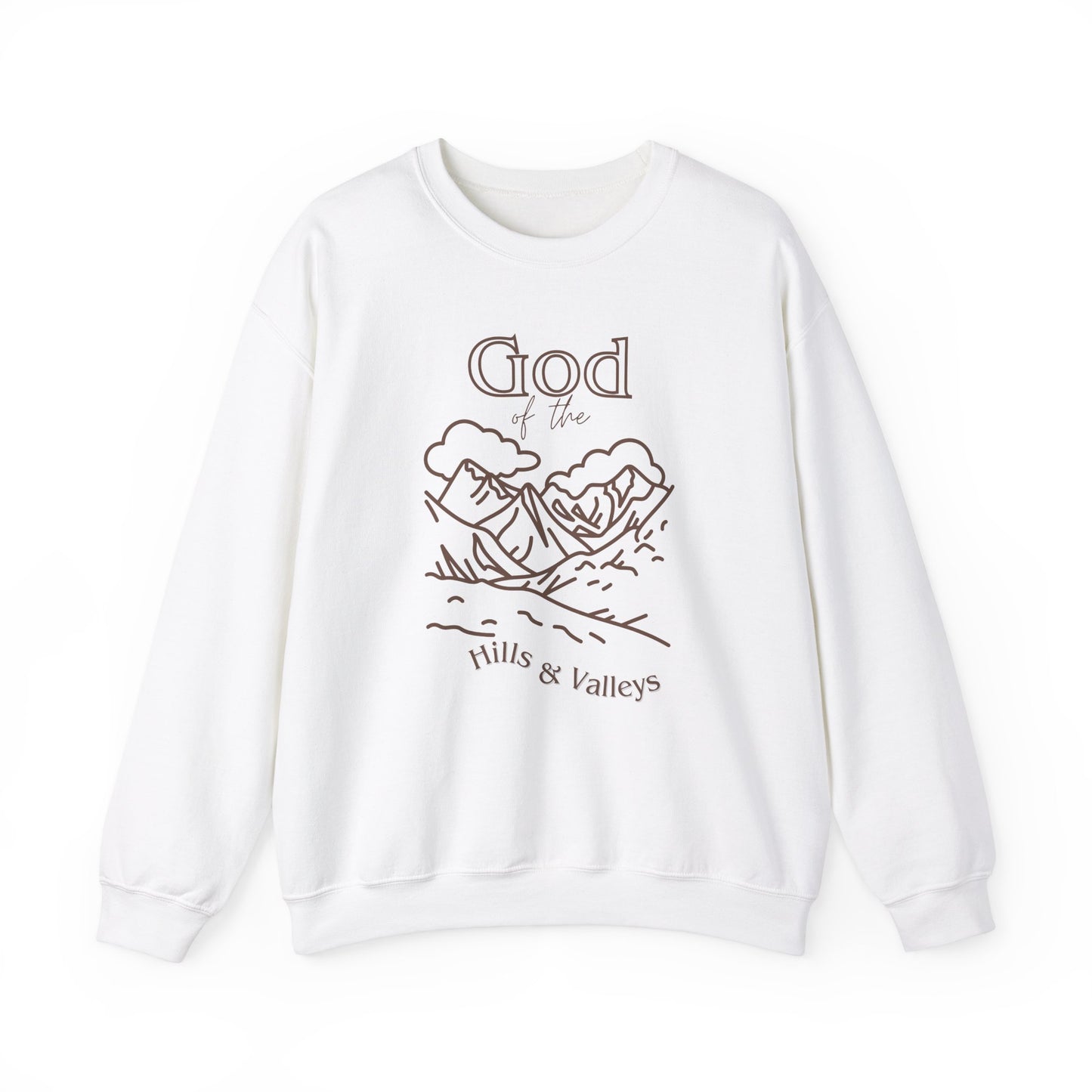 Sand - God of the Hills & Valleys Unisex Heavy Blend Crewneck Sweatshirt