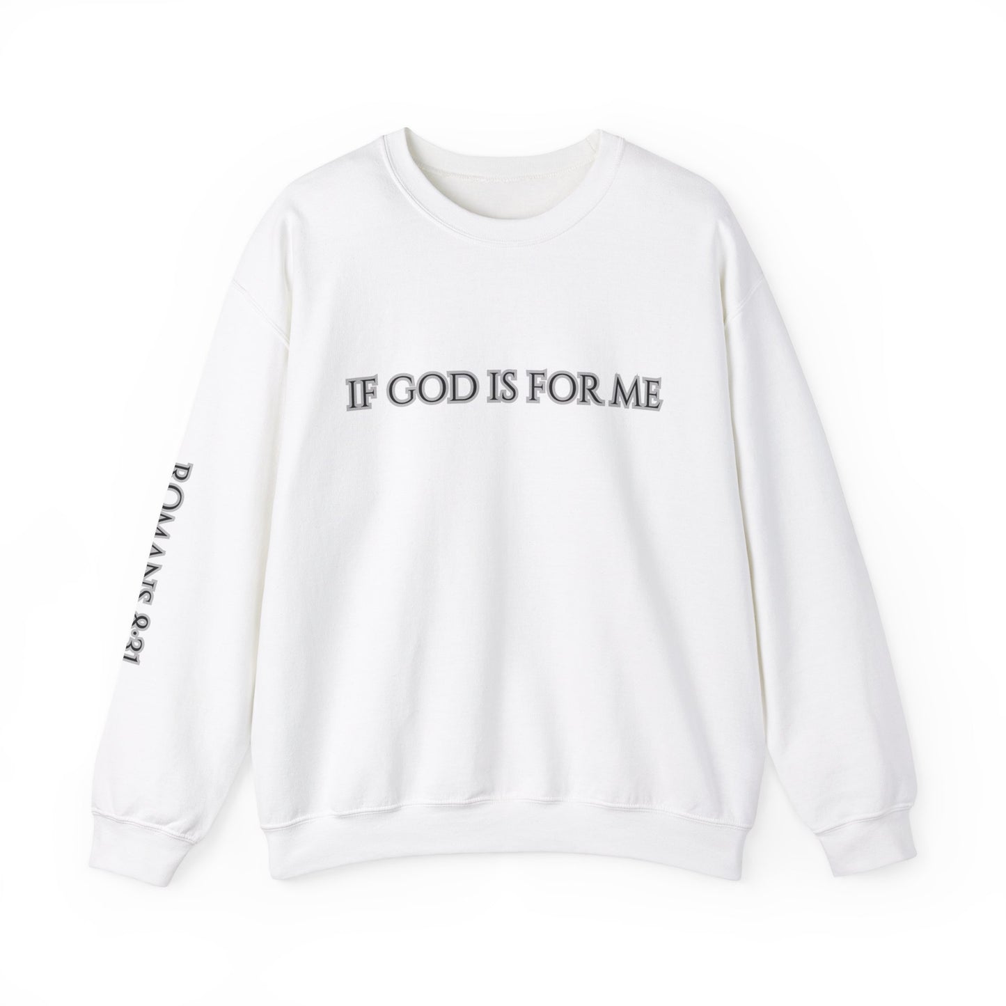 ROMANS 8:31 Unisex Heavy Blend™ Crewneck Sweatshirt