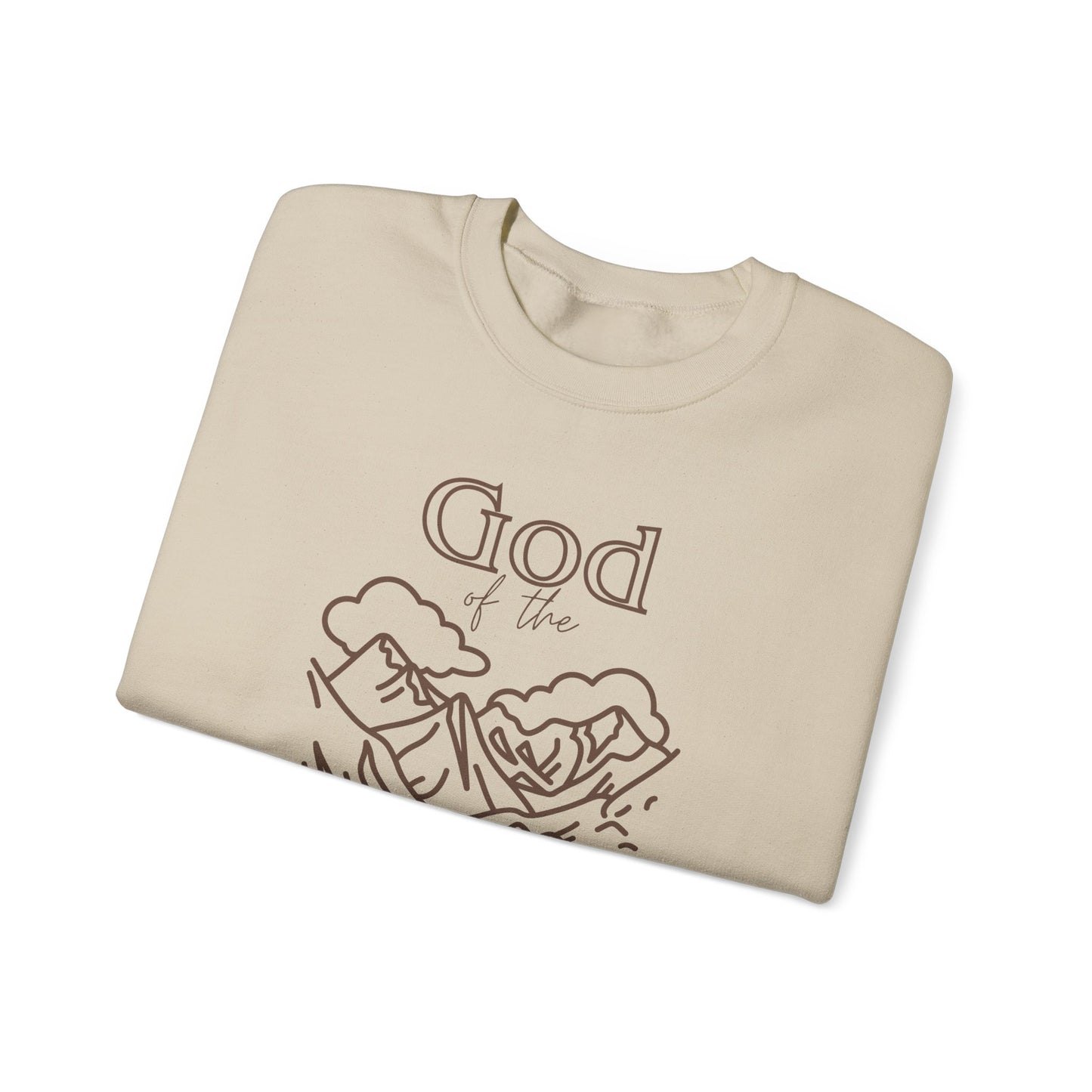 Sand - God of the Hills & Valleys Unisex Heavy Blend Crewneck Sweatshirt