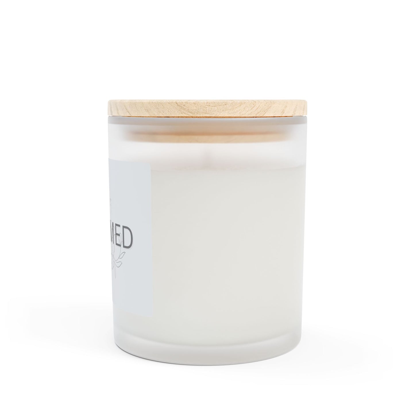 Frosted Glass Candle - Redeemed 11oz | Aromatic Home Decor for Mindfulness & Celebration