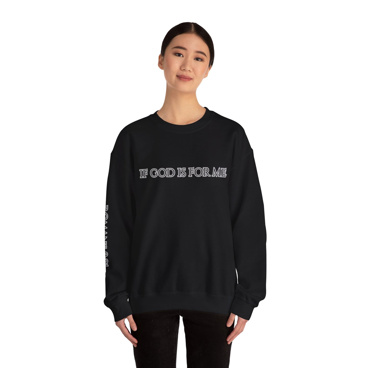 ROMANS 8:31 Unisex Heavy Blend™ Crewneck Sweatshirt