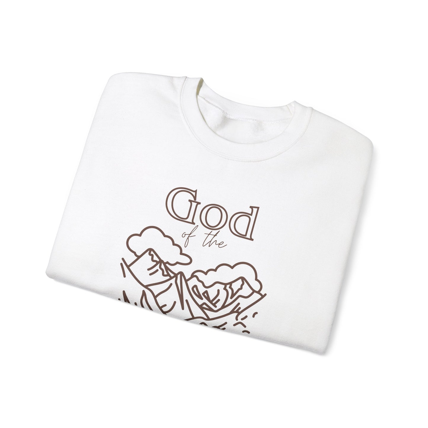 Sand - God of the Hills & Valleys Unisex Heavy Blend Crewneck Sweatshirt